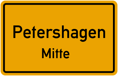 Straßenverzeichnis Petershagen Mitte