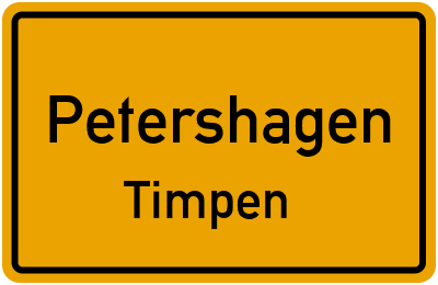 Straßenverzeichnis Petershagen Timpen