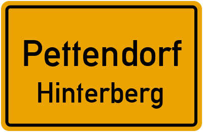 Straßenverzeichnis Pettendorf Hinterberg