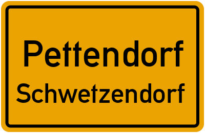 Ortsschild Pettendorf Schwetzendorf
