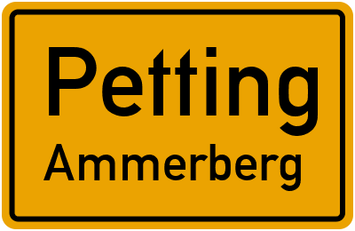 Straßenverzeichnis Petting Ammerberg