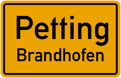Straßenverzeichnis Petting Brandhofen