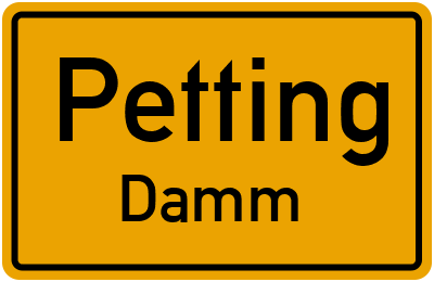 Straßenverzeichnis Petting Damm