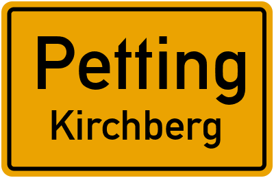 Straßenverzeichnis Petting Kirchberg