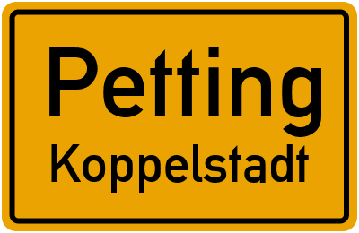 Straßenverzeichnis Petting Koppelstadt