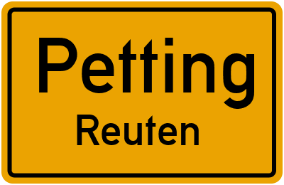 Straßenverzeichnis Petting Reuten