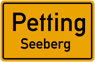 Straßenverzeichnis Petting Seeberg