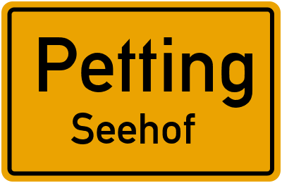 Straßenverzeichnis Petting Seehof