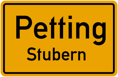 Straßenverzeichnis Petting Stubern