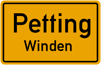 Straßenverzeichnis Petting Winden