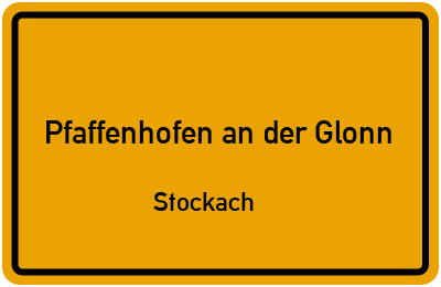Straßenverzeichnis Pfaffenhofen an der Glonn Stockach