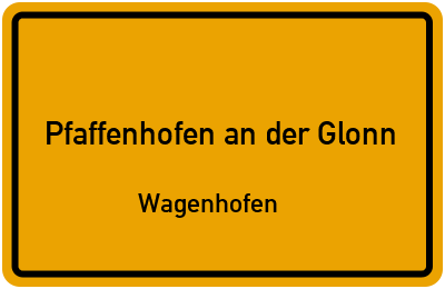 Straßenverzeichnis Pfaffenhofen an der Glonn Wagenhofen