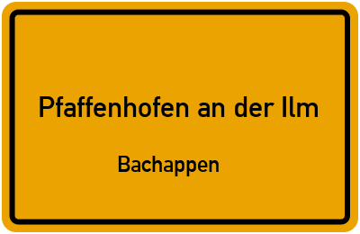 Straßenverzeichnis Pfaffenhofen an der Ilm Bachappen