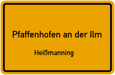 Straßenverzeichnis Pfaffenhofen an der Ilm Heißmanning