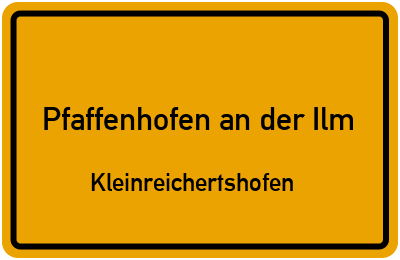 Straßenverzeichnis Pfaffenhofen an der Ilm Kleinreichertshofen
