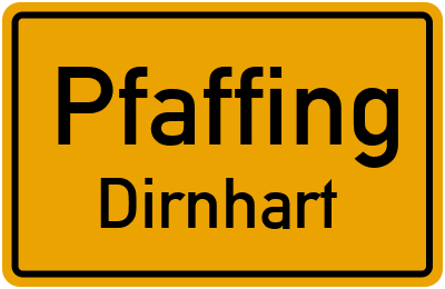 Straßenverzeichnis Pfaffing Dirnhart