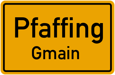 Straßenverzeichnis Pfaffing Gmain