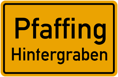Straßenverzeichnis Pfaffing Hintergraben