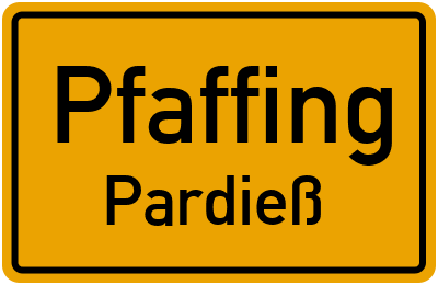 Straßenverzeichnis Pfaffing Pardieß