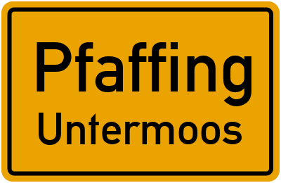 Straßenverzeichnis Pfaffing Untermoos