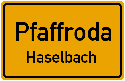 Straßenverzeichnis Pfaffroda Haselbach