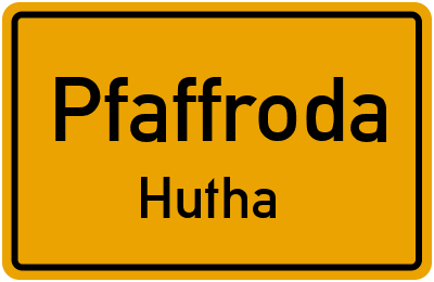 Straßenverzeichnis Pfaffroda Hutha
