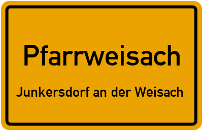 Straßenverzeichnis Pfarrweisach Junkersdorf an der Weisach