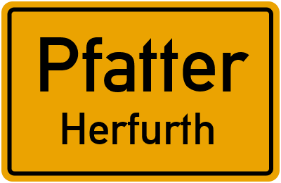 Straßenverzeichnis Pfatter Herfurth