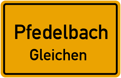 Straßenverzeichnis Pfedelbach Gleichen