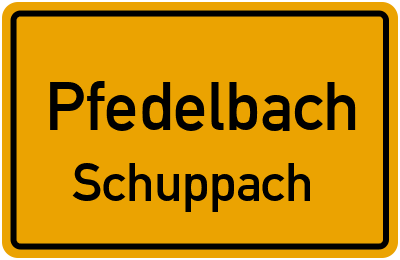 Straßenverzeichnis Pfedelbach Schuppach