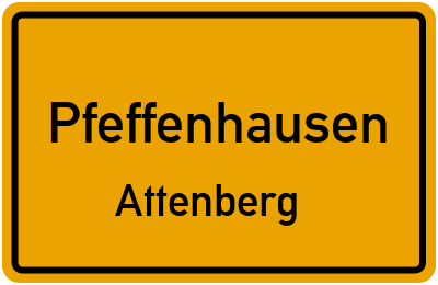 Straßenverzeichnis Pfeffenhausen Attenberg