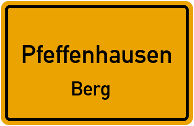 Straßenverzeichnis Pfeffenhausen Berg
