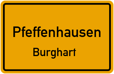 Straßenverzeichnis Pfeffenhausen Burghart