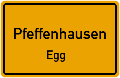 Straßenverzeichnis Pfeffenhausen Egg