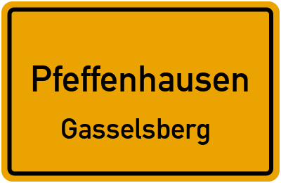 Straßenverzeichnis Pfeffenhausen Gasselsberg