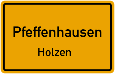 Straßenverzeichnis Pfeffenhausen Holzen