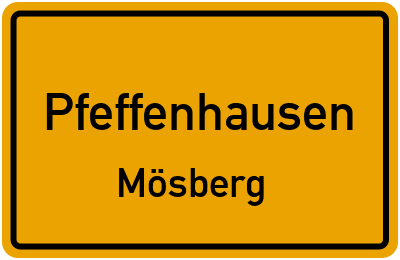 Straßenverzeichnis Pfeffenhausen Mösberg