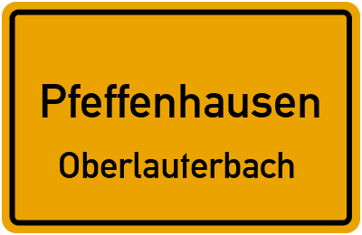 Straßenverzeichnis Pfeffenhausen Oberlauterbach
