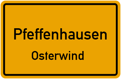 Straßenverzeichnis Pfeffenhausen Osterwind