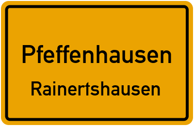 Straßenverzeichnis Pfeffenhausen Rainertshausen