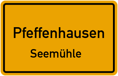 Straßenverzeichnis Pfeffenhausen Seemühle