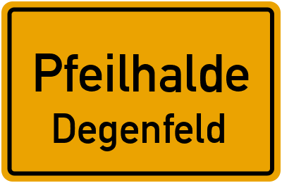 Straßenverzeichnis Pfeilhalde Degenfeld