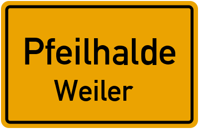 Straßenverzeichnis Pfeilhalde Weiler