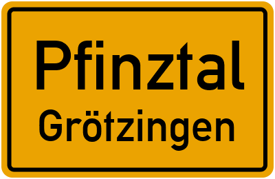 Straßenverzeichnis Pfinztal Grötzingen