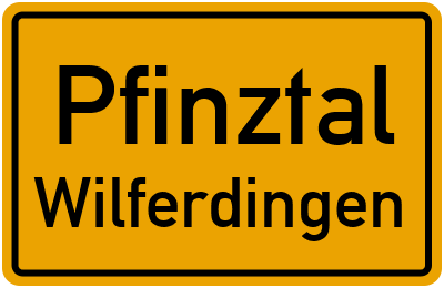 Straßenverzeichnis Pfinztal Wilferdingen