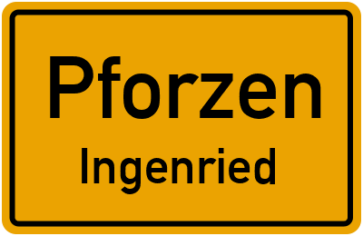 Straßenverzeichnis Pforzen Ingenried