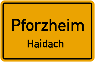 Straßenverzeichnis Pforzheim Haidach
