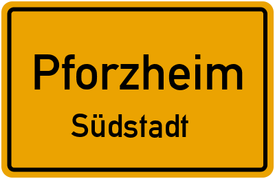 Straßenverzeichnis Pforzheim Südstadt