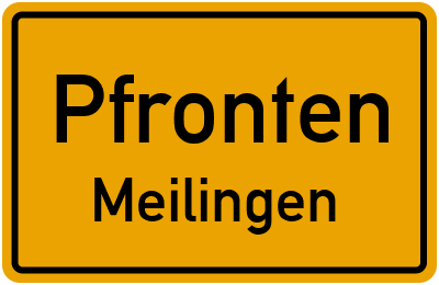 Straßenverzeichnis Pfronten Meilingen