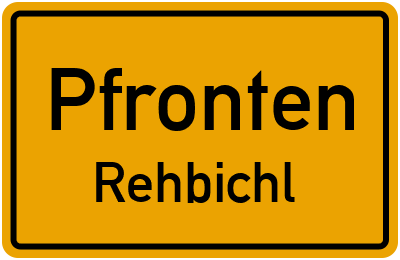 Straßenverzeichnis Pfronten Rehbichl